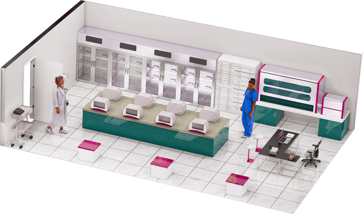Aljessr Blood Bank Storage Room
