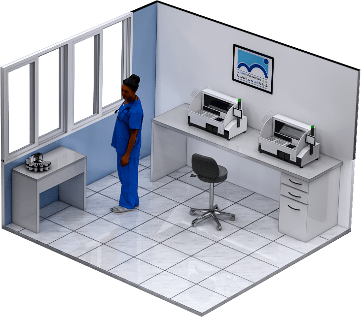 Aljessr Pathology Lab Staining and Coverslipping Room