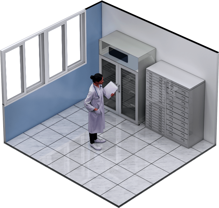 Aljessr Pathology Lab Storage Room